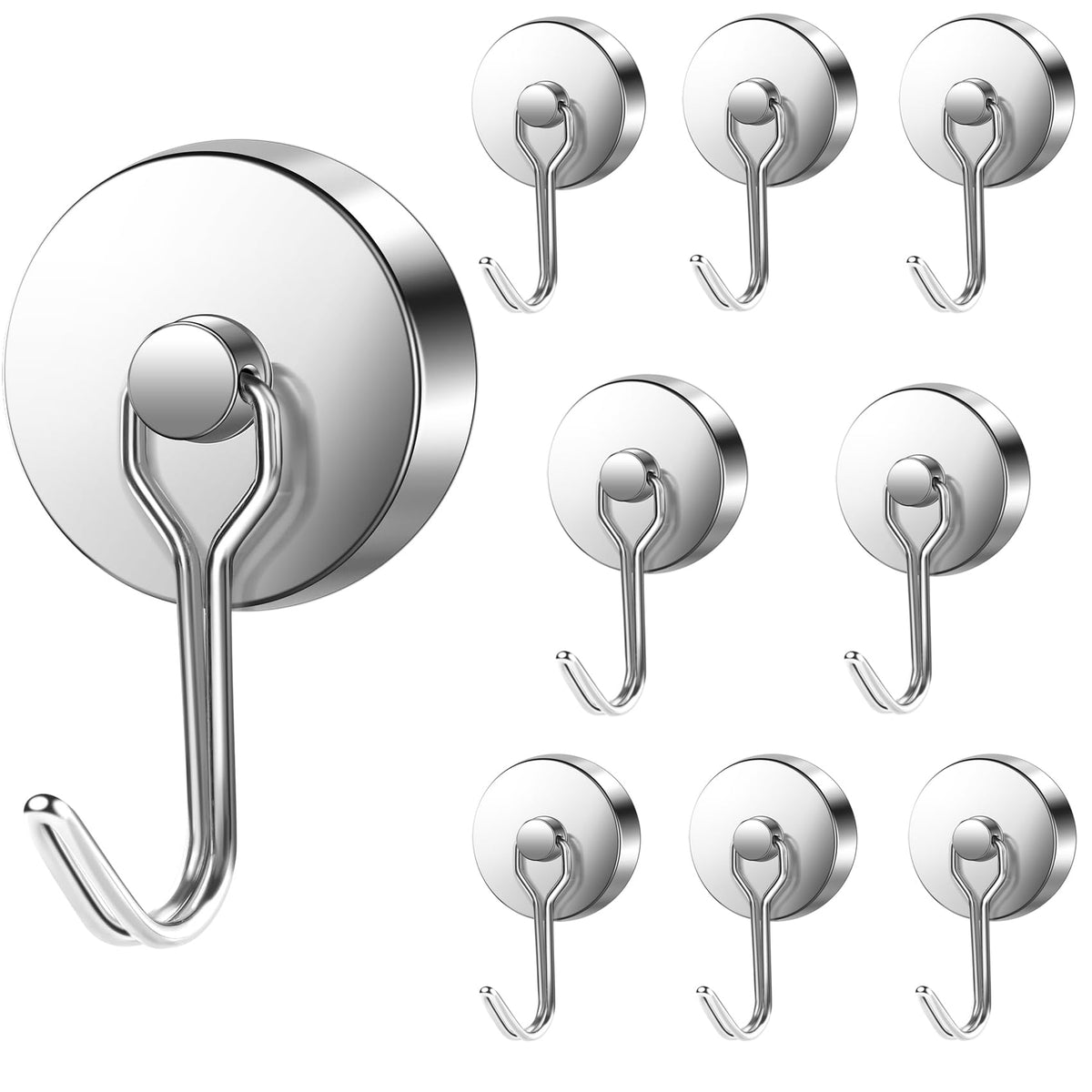 LOVIMAG Magnetic Hooks Magnet Hook for Cruise Cabins Fridge 30LBS 6Pack