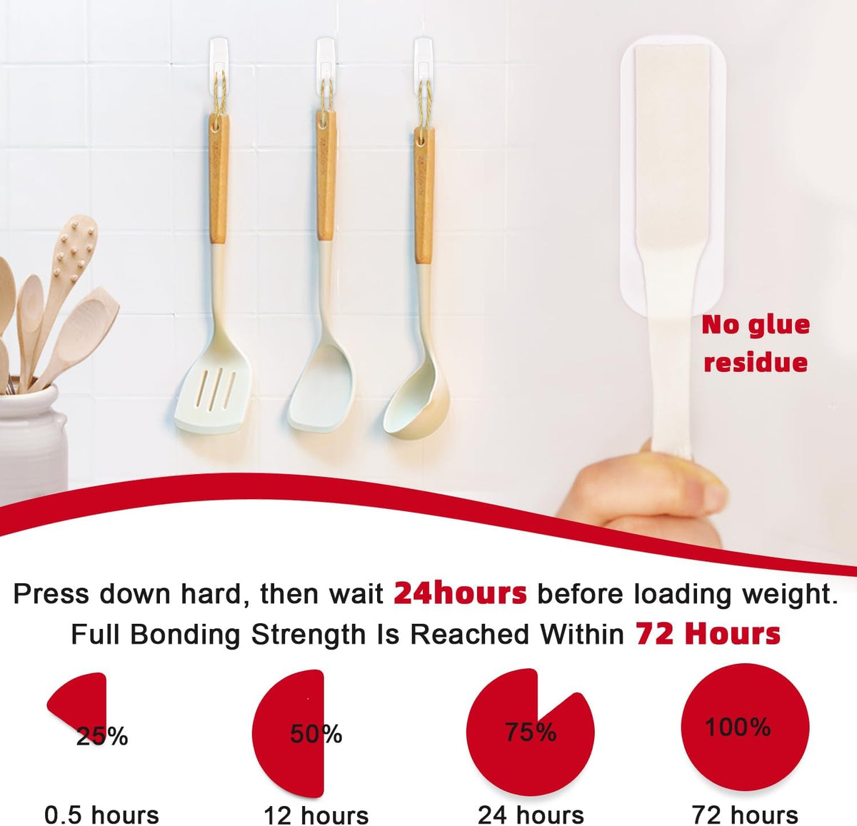 20 pcs Small wall Hooks for Hanging Heavy Duty, with 24 no Damage Adhesive Removable Strips Towel Hanger for Bathroom, Dorm Essentials forwreath,hat,Coat