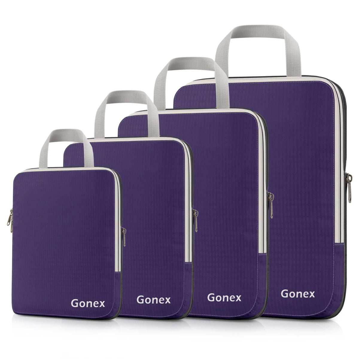 Gonex 10-Piece Compression Packing Cubes with Travel Organizer Set
