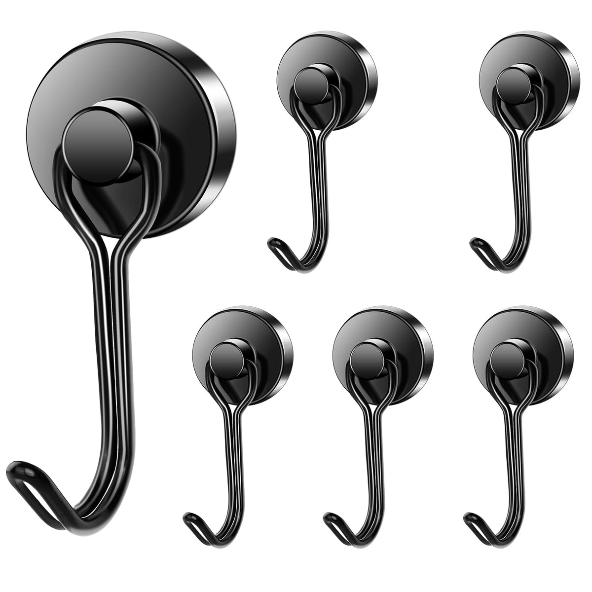 LOVIMAG Magnetic Hooks Magnet Hook for Cruise Cabins Fridge 30LBS 6Pack