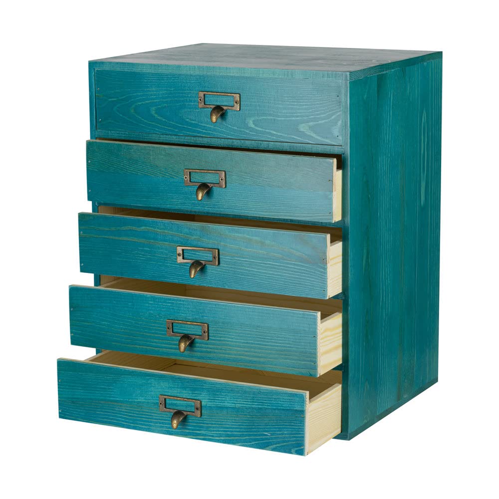 GoooodGIFT Wooden Drawers Large Wooden Box with Drawer, Black