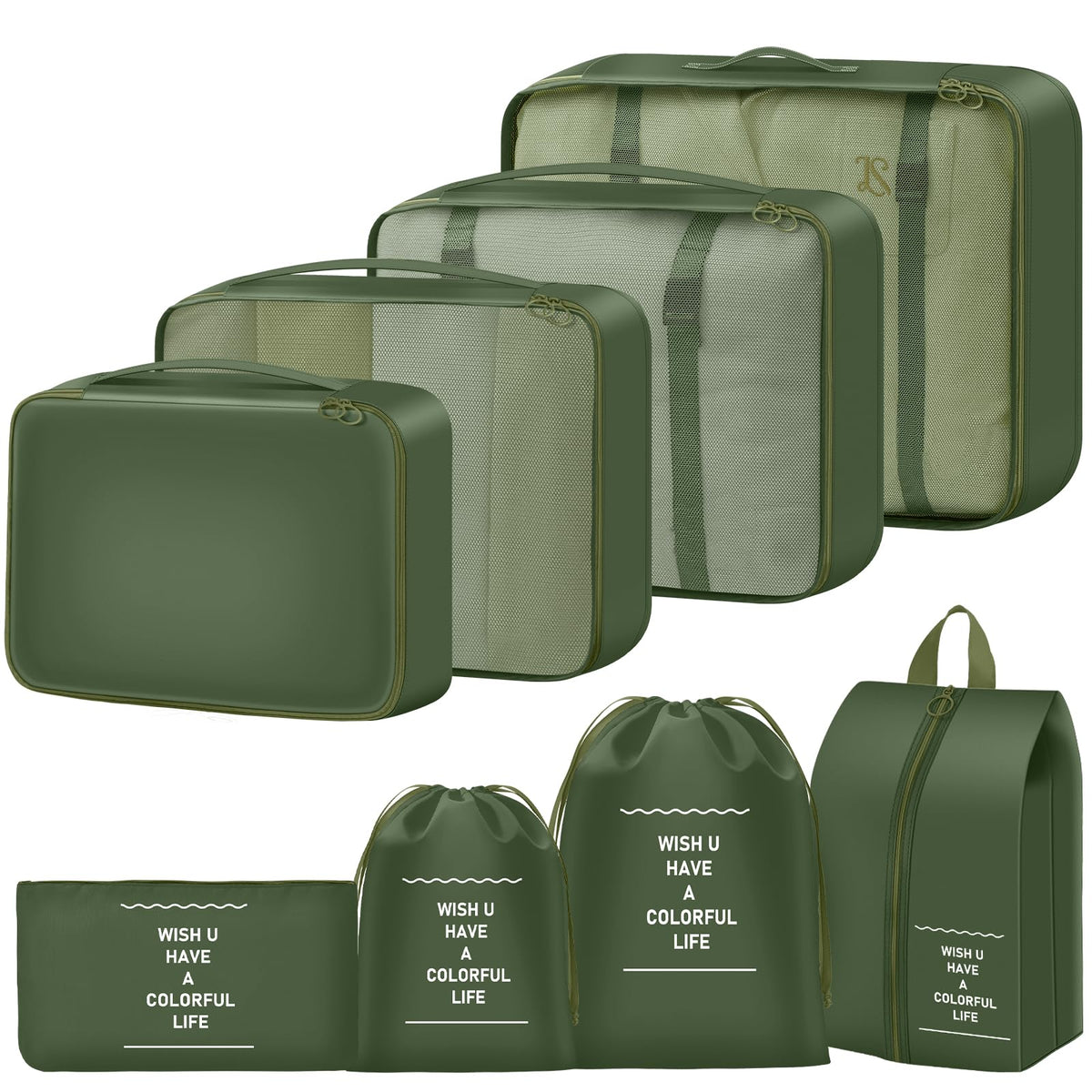 Packing Cubes for Travel 10 Set Luggage Organizer Bags