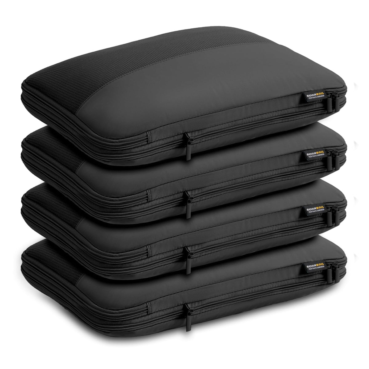4 Piece Compression Packing Cubes for 3–7 Day Travel, Light Green