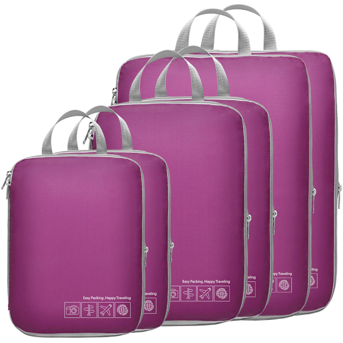Cambond Compression Packing Cubes for Travel - Luggage Suitcase Organizer