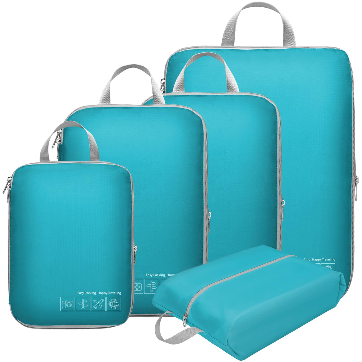Cambond Compression Packing Cubes for Travel - Luggage Suitcase Organizer