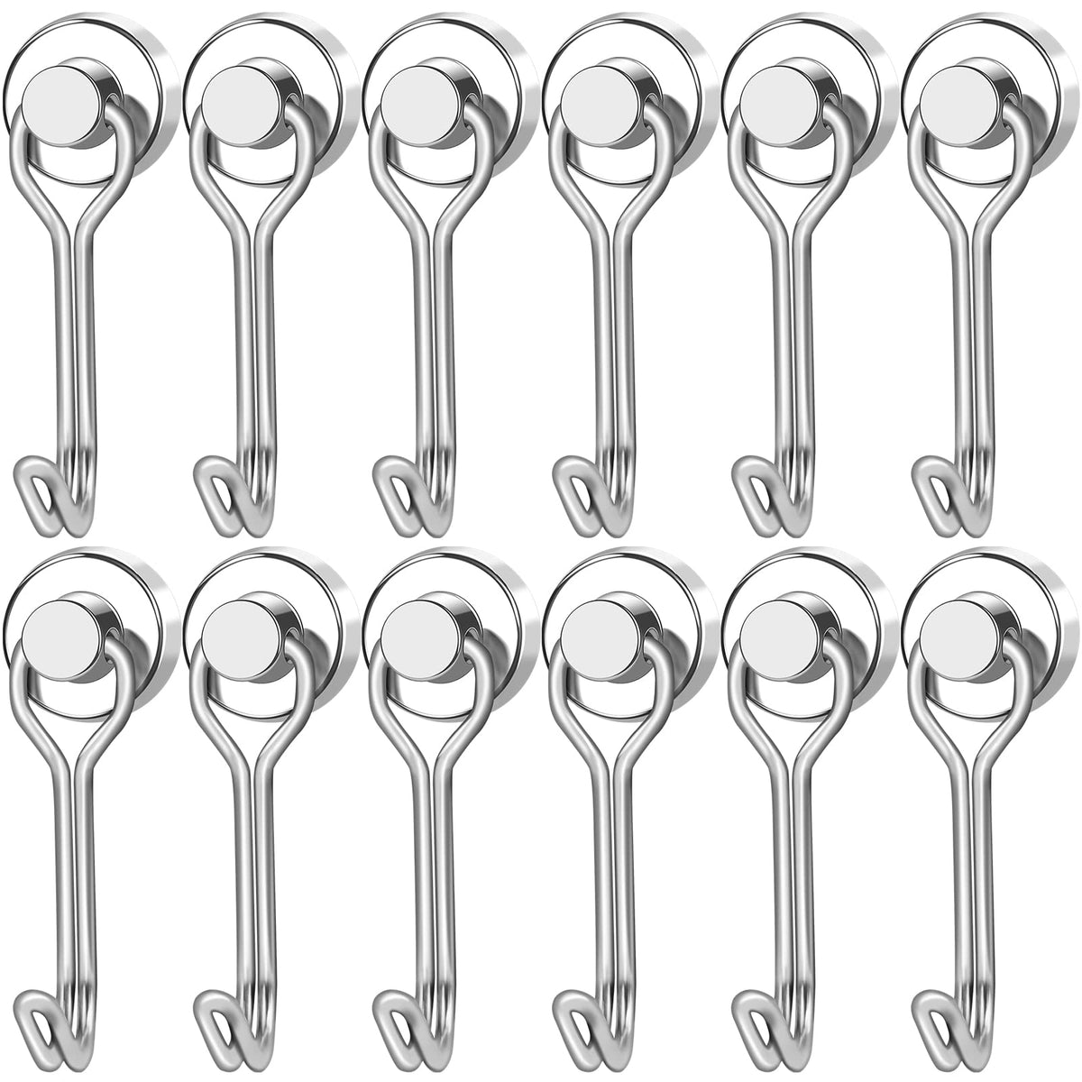 LOVIMAG Magnetic Hooks Magnet Hook for Cruise Cabins Fridge 30LBS 6Pack