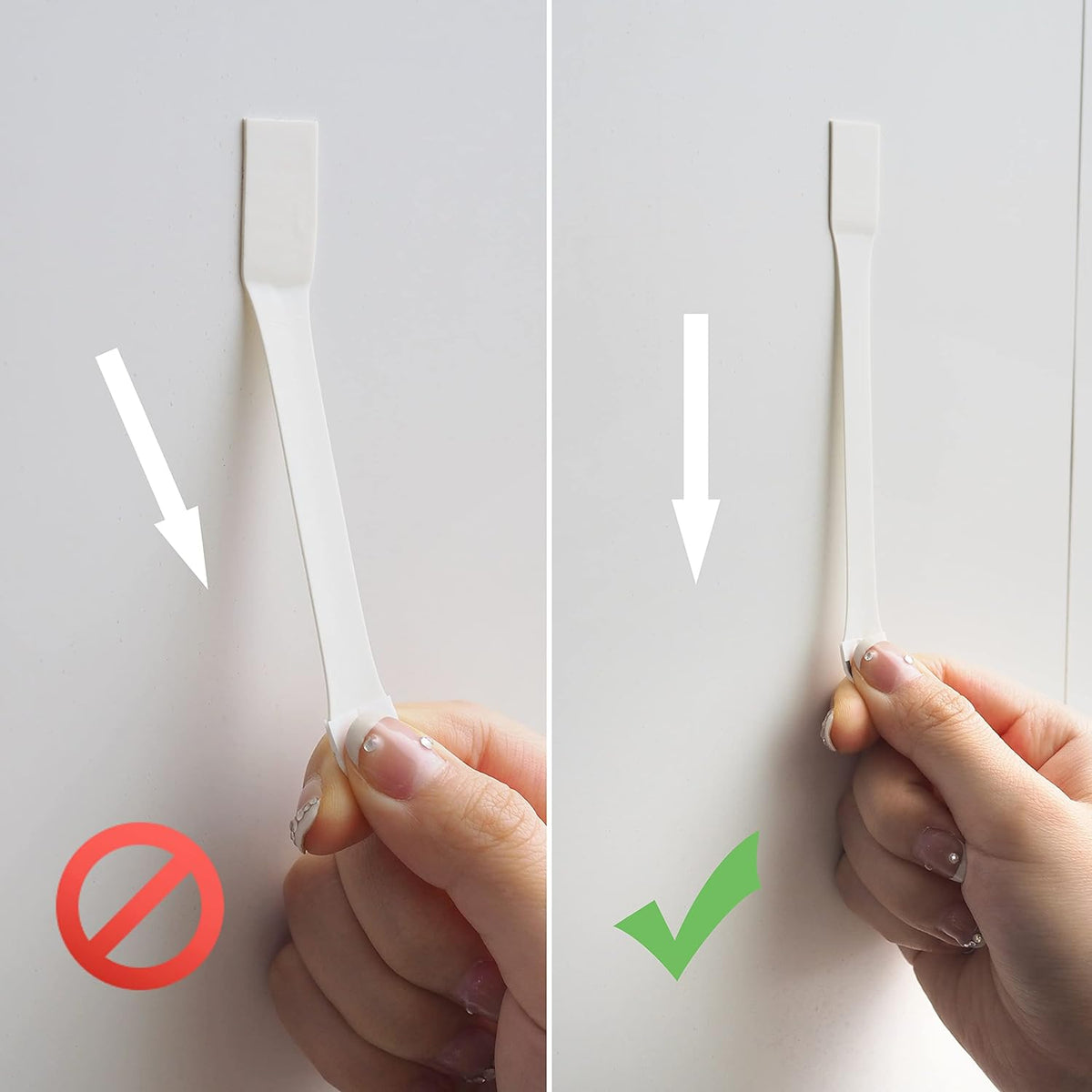 MOVELYST Clear Wall Hooks for Hanging, 30 Hooks+40 Strips, Value Pack (S)