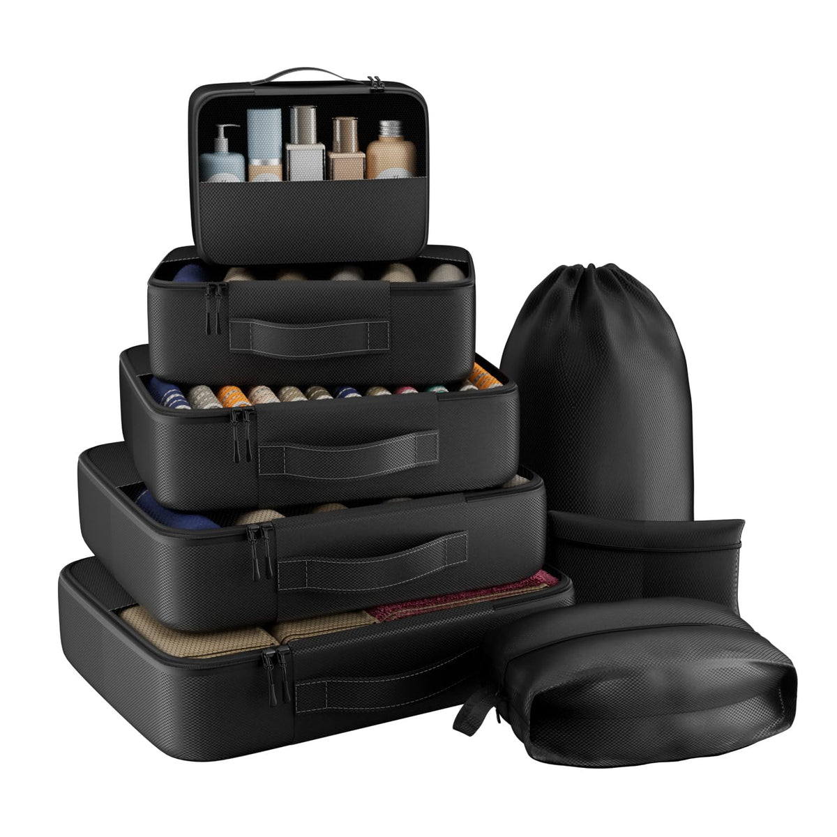 8 Set Packing Cubes for Travel,Luggage Organizers for Travel Accessories