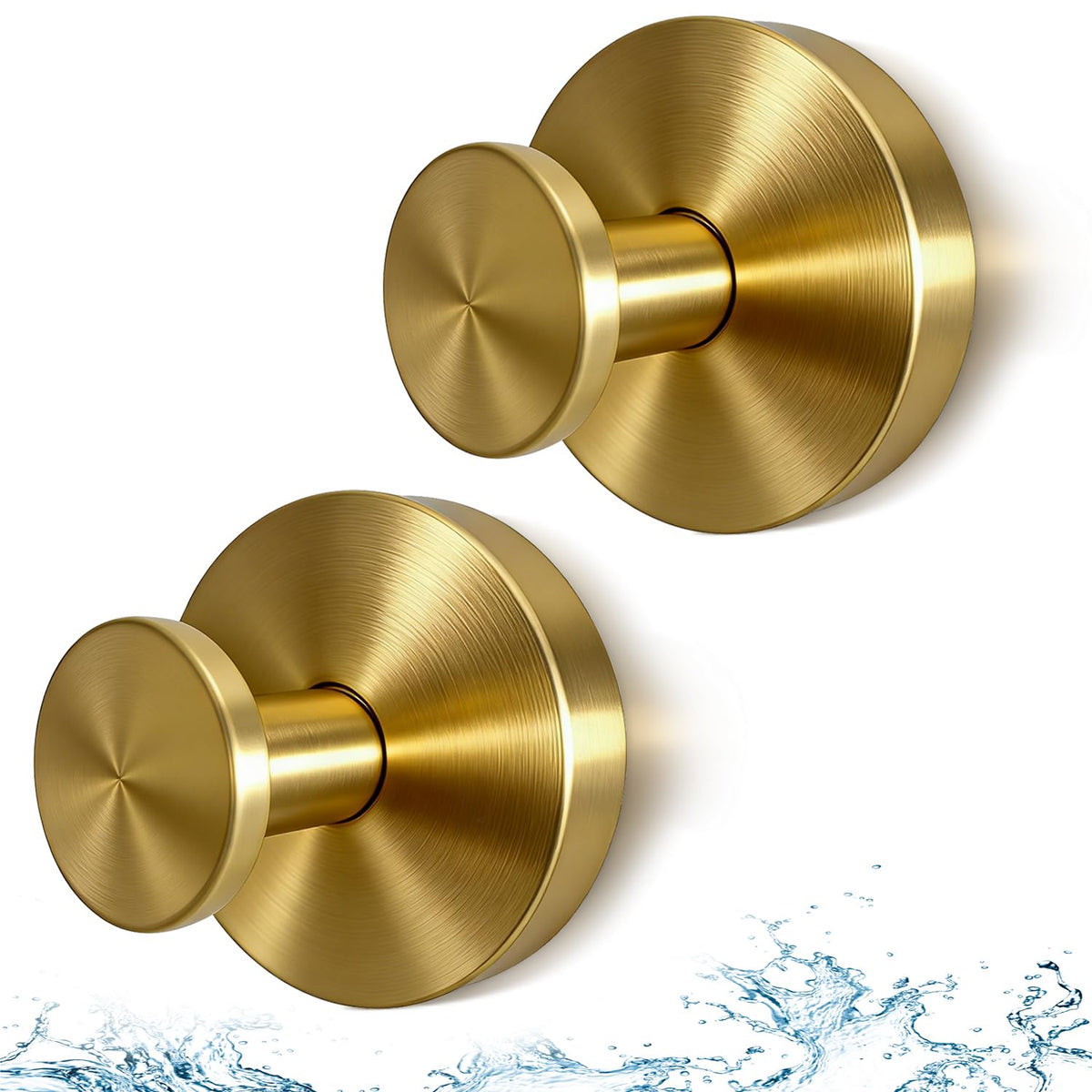 Suction Cup Hooks for Shower, Heavy Duty Stainless Steel, Silver 2 Pack