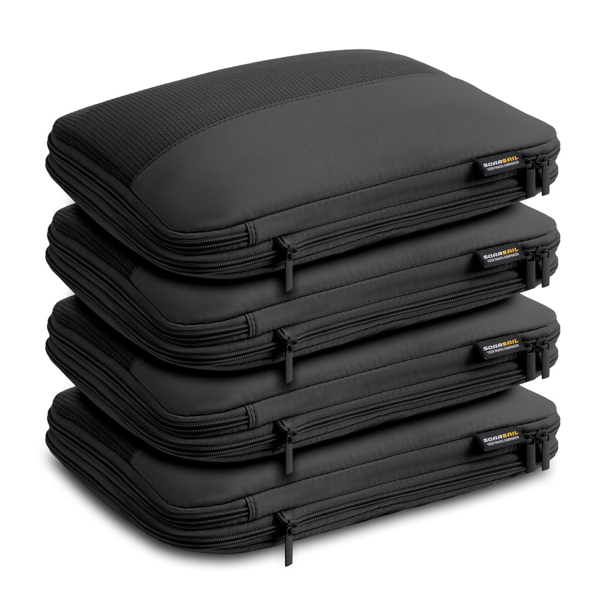 4 Piece Compression Packing Cubes for 3–7 Day Travel, Light Green