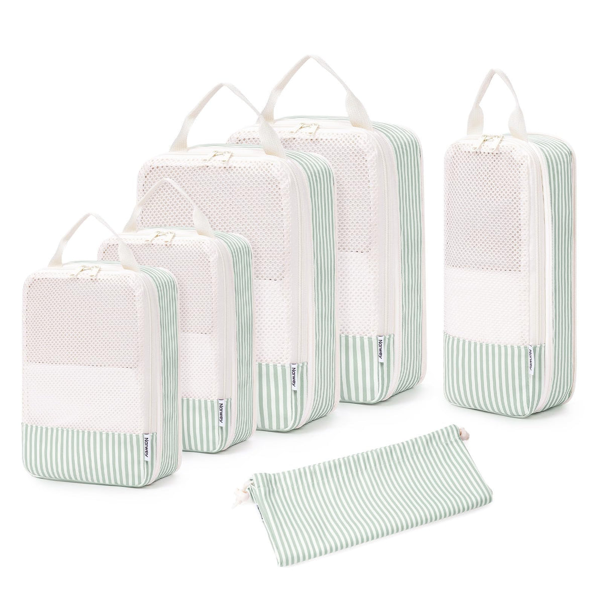 Narwey Compression Packing Cubes for Women Kids, Travel Organizer Bags