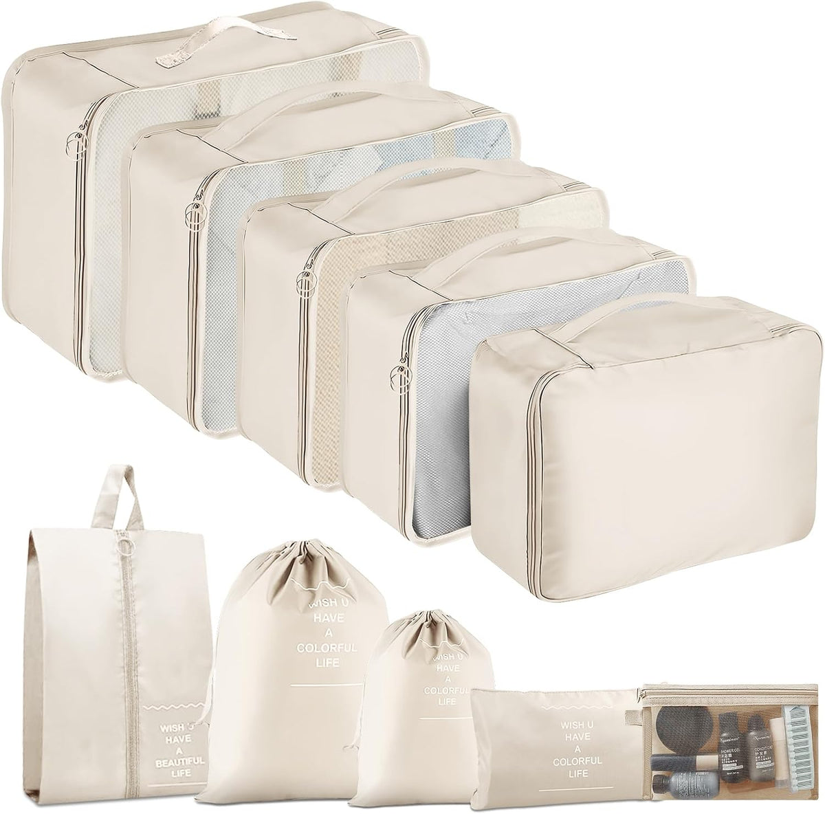Packing Cubes for Travel 10 Set Luggage Organizer Bags