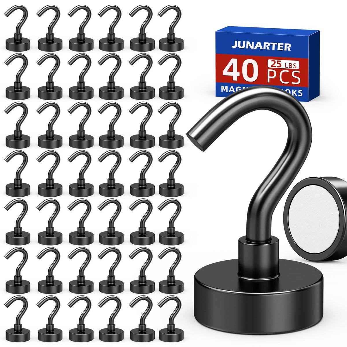 100 Pack Magnetic Hooks, 25lbs Magnet Hooks for Cruise Cabins