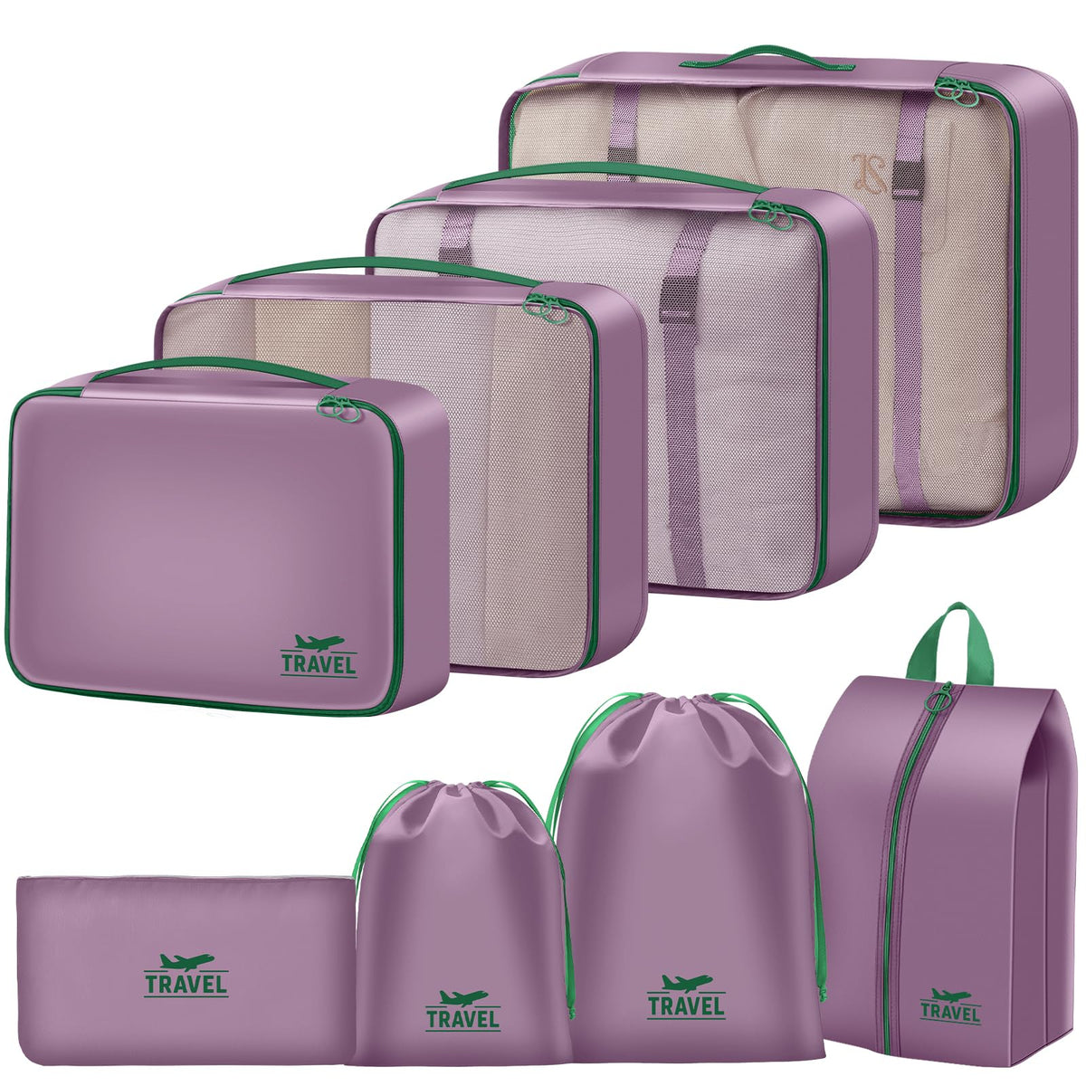 Packing Cubes for Travel 10 Set Luggage Organizer Bags