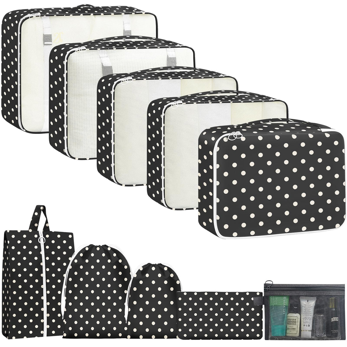 Packing Cubes for Travel 10 Set Luggage Organizer Bags