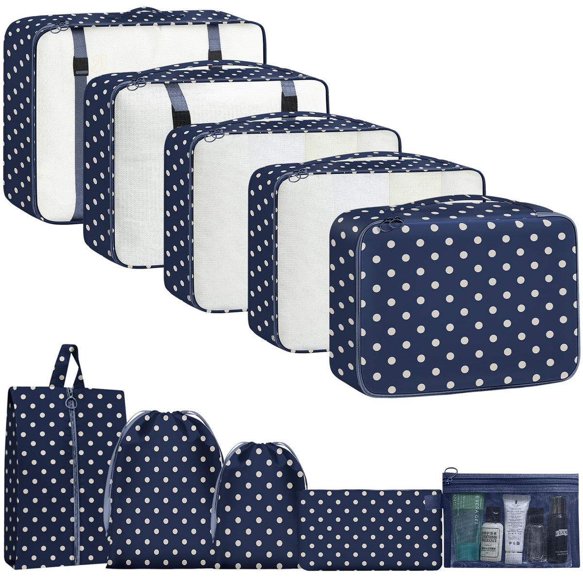 Packing Cubes for Travel 10 Set Luggage Organizer Bags
