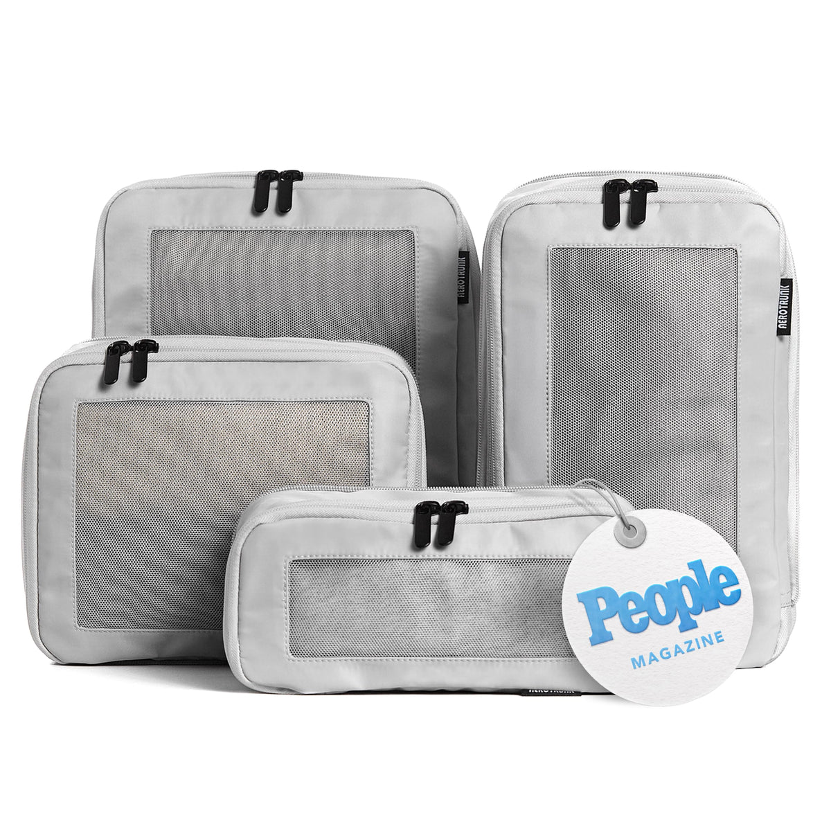 Aerotrunk Compression Packing Cubes for Travel, 6-Pack, Beige