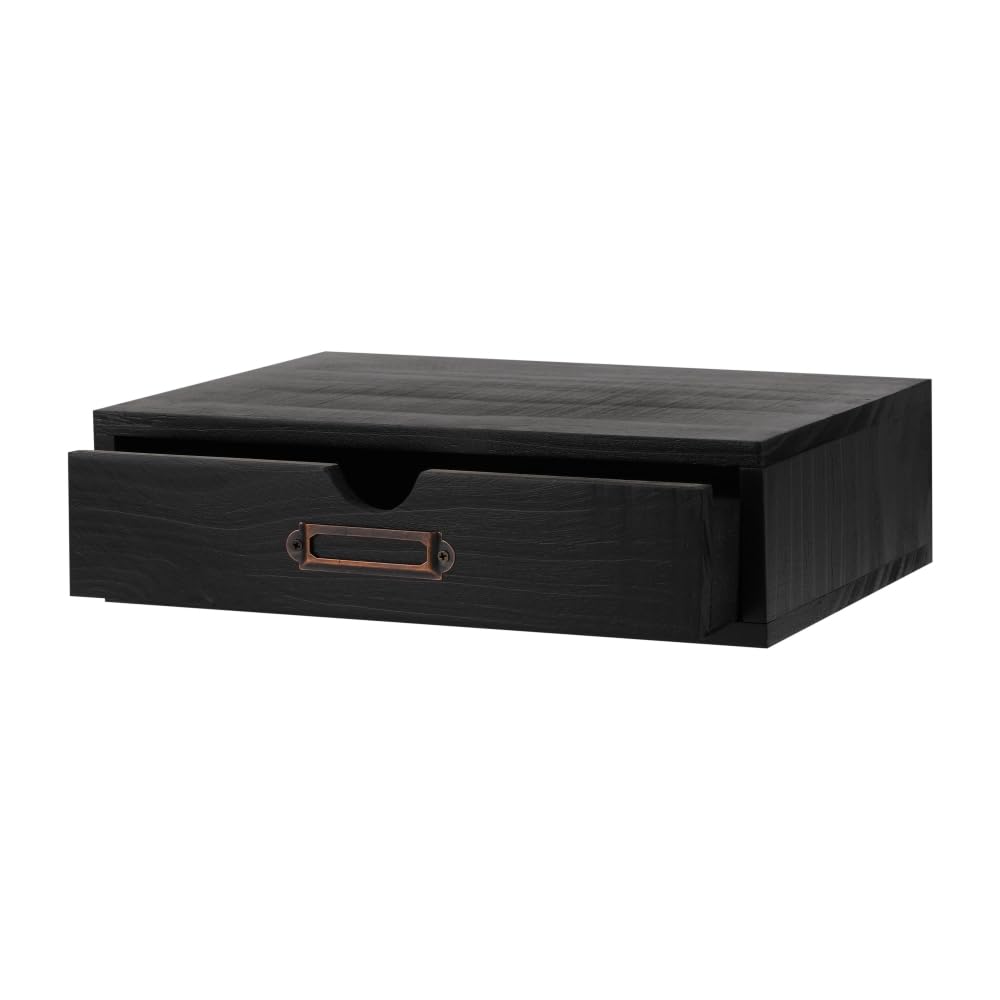 Wooden Drawers Apothecary Cabinet Brown Wood Desktop Organizer Box