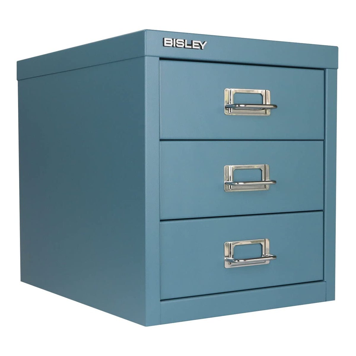 Bisley 3-Drawer Steel MultiDrawer Cabinet - Doulton Blue