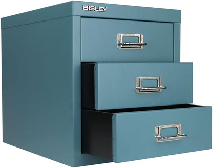 Bisley 3-Drawer Steel MultiDrawer Cabinet - Doulton Blue