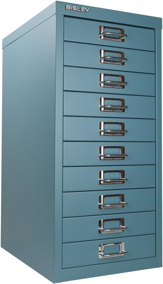 Bisley 3-Drawer Steel MultiDrawer Cabinet - Doulton Blue
