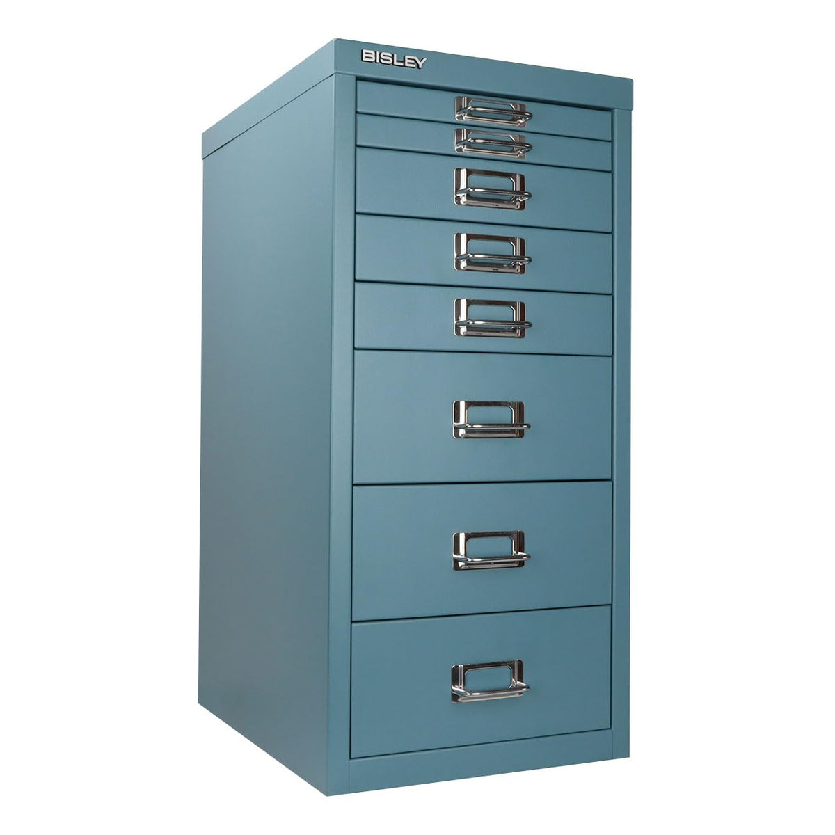 Bisley 3-Drawer Steel MultiDrawer Cabinet - Doulton Blue