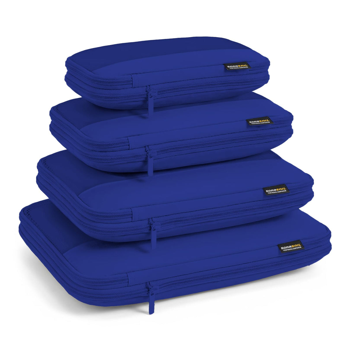 4 Piece Compression Packing Cubes for 3–7 Day Travel, Light Green