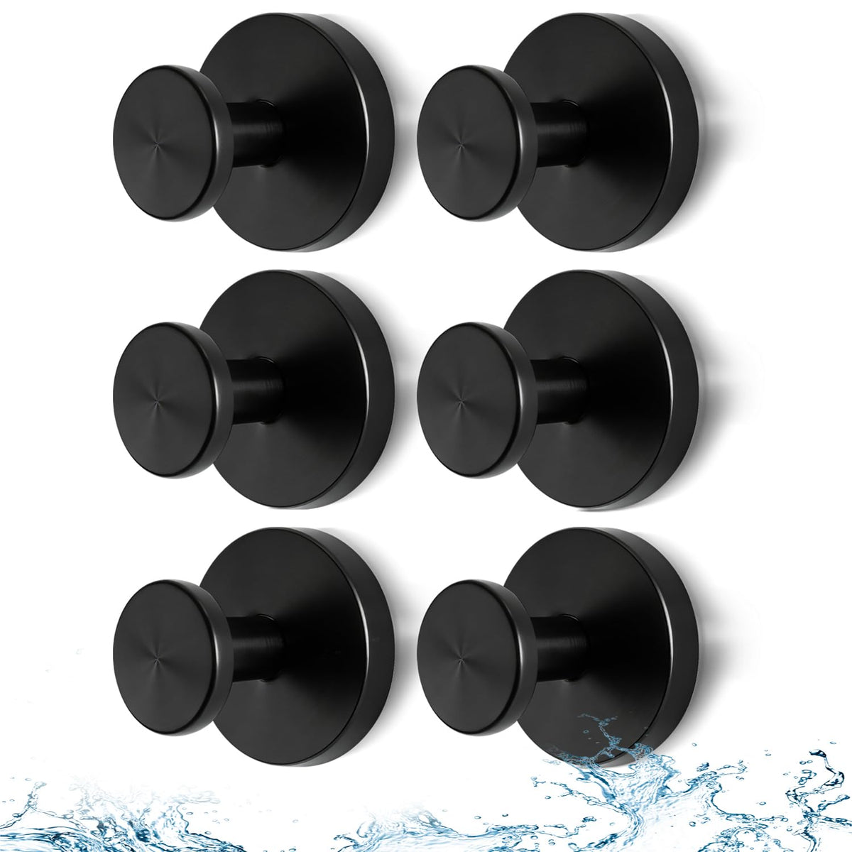 Suction Cup Hooks for Shower, Heavy Duty Stainless Steel, Silver 2 Pack