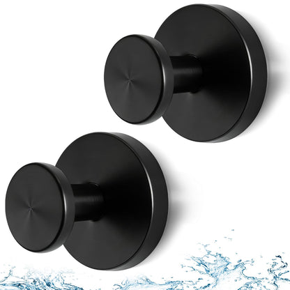 Suction Cup Hooks for Shower, Heavy Duty Stainless Steel, Silver 2 Pack