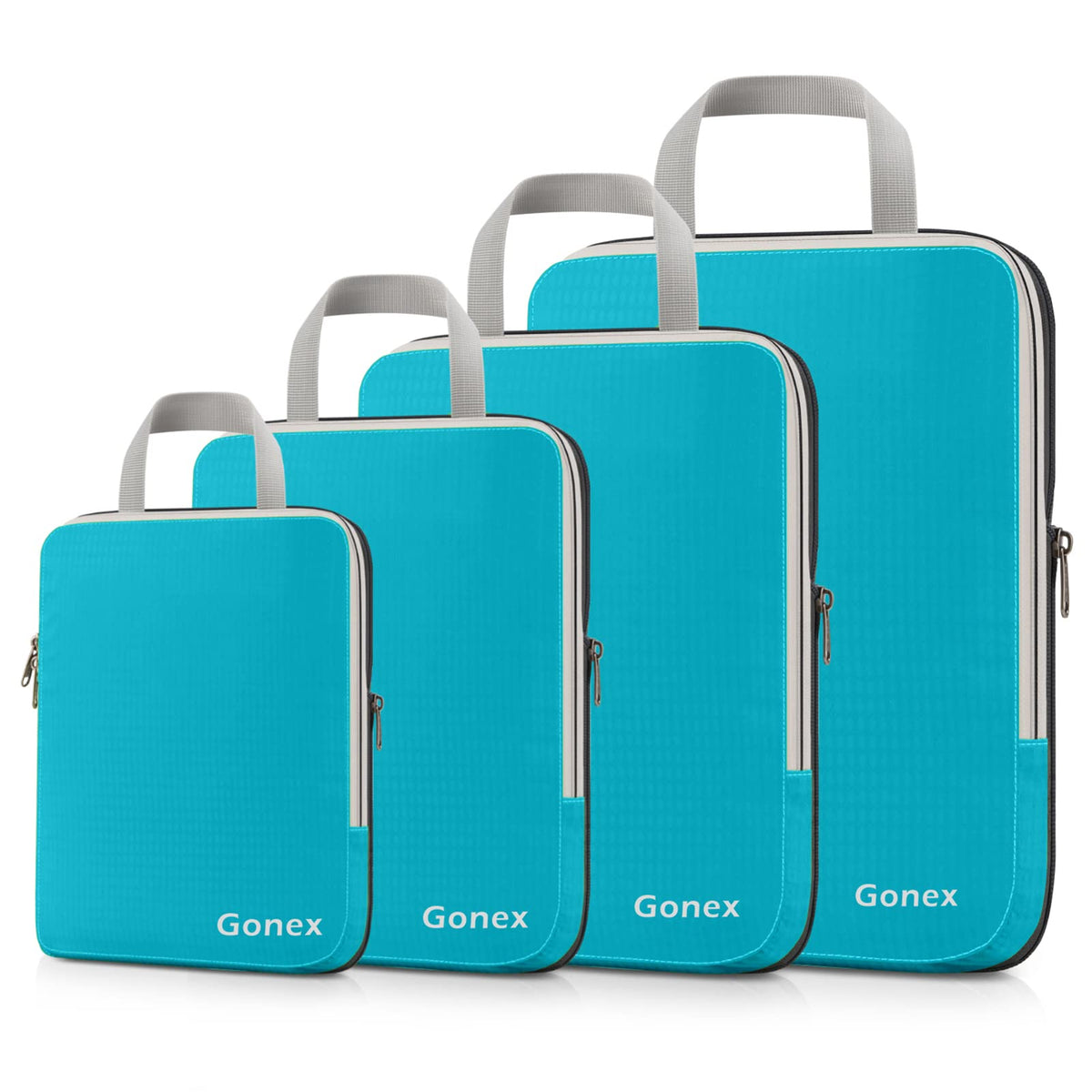 Gonex 10-Piece Compression Packing Cubes with Travel Organizer Set