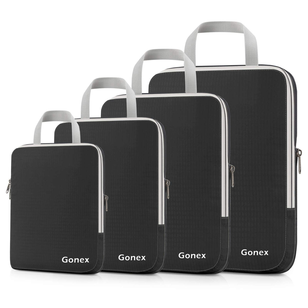 Gonex 10-Piece Compression Packing Cubes with Travel Organizer Set