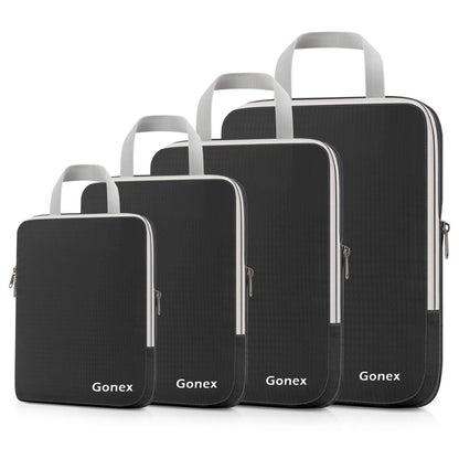 Gonex 10-Piece Compression Packing Cubes with Travel Organizer Set