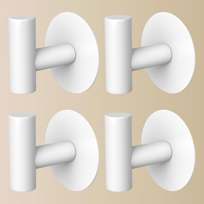 Gold Stainless Steel Wall Hooks, Heavy Duty Self-Adhesive Hooks for Coats, Towels, Robes, Hats, Aprons – No Drill Bathroom, Kitchen, Hotel (2 Pack)