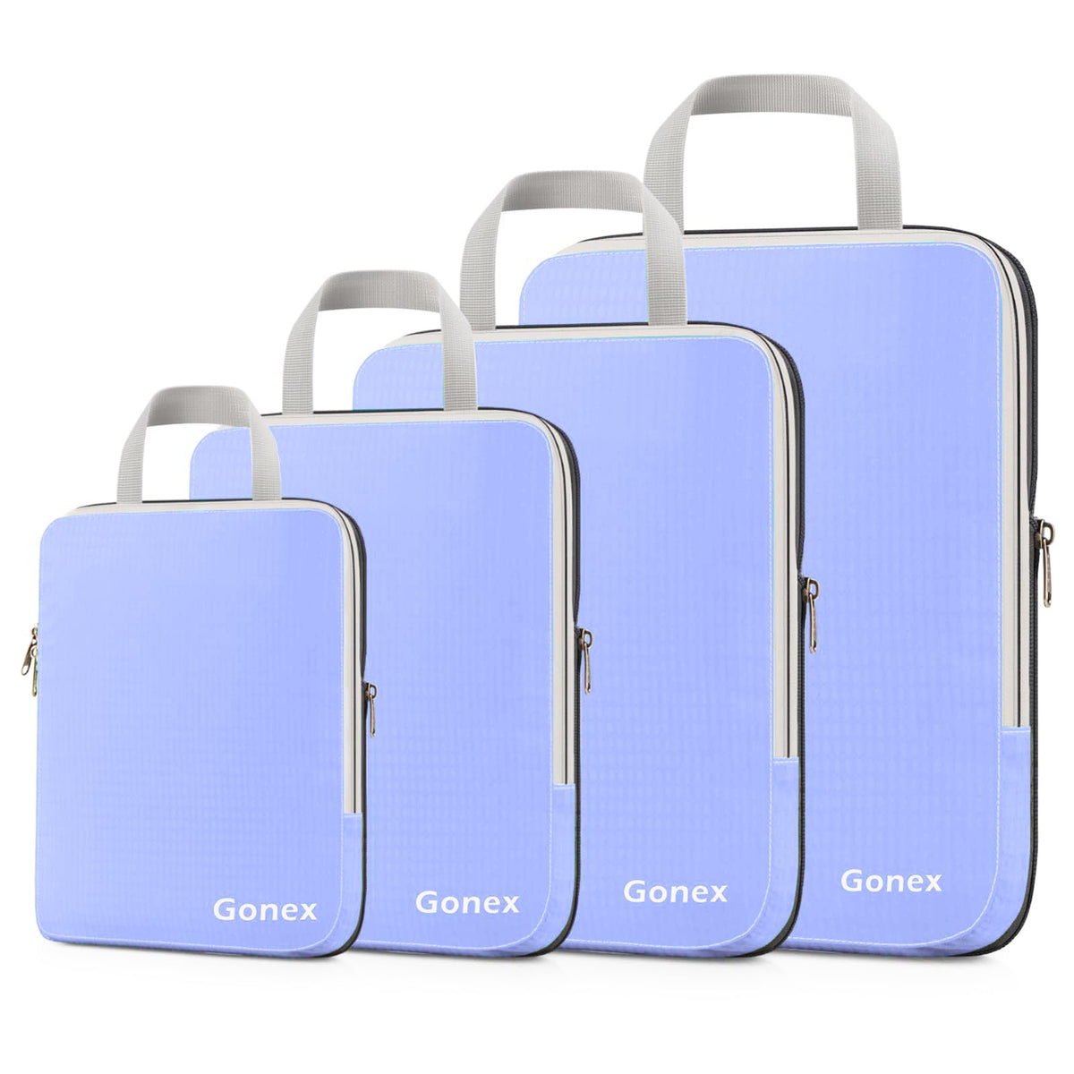 Gonex 10-Piece Compression Packing Cubes with Travel Organizer Set
