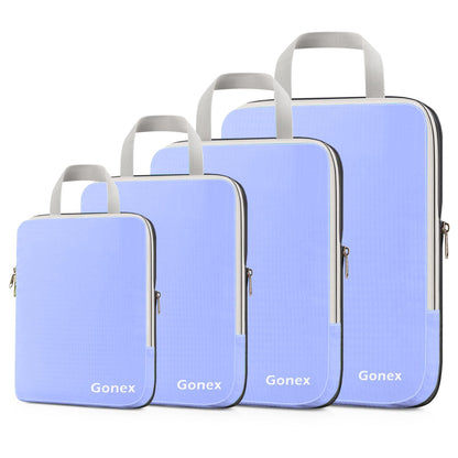 Gonex 10-Piece Compression Packing Cubes with Travel Organizer Set