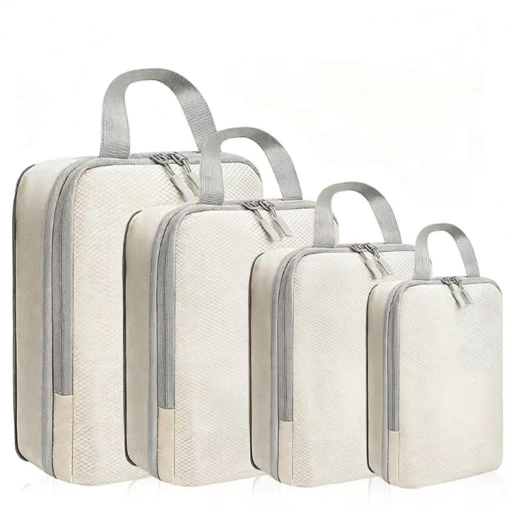LANSKLBD 6/8 Set Packing Cubes for Suitcases Travel Luggage Packing Organizers,Travel Accessories Essentials Luggage Organizer with Shoe/Tioletry/Laundry Bag (Grey, 8 set)