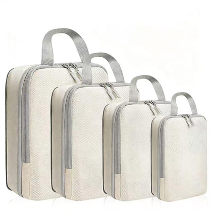 LANSKLBD 6/8 Set Packing Cubes for Suitcases Travel Luggage Packing Organizers,Travel Accessories Essentials Luggage Organizer with Shoe/Tioletry/Laundry Bag (Grey, 8 set)