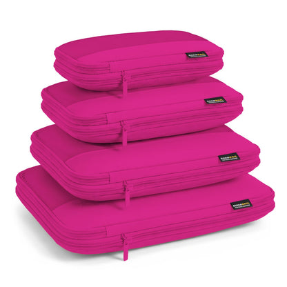 4 Piece Compression Packing Cubes for 3–7 Day Travel, Light Green