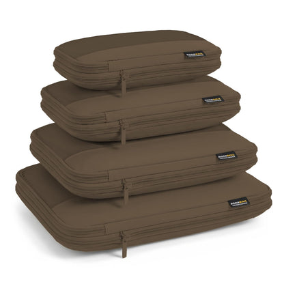 4 Piece Compression Packing Cubes for 3–7 Day Travel, Light Green