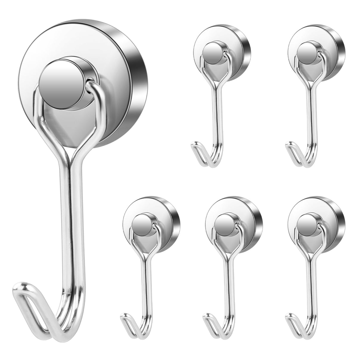 LOVIMAG Magnetic Hooks Magnet Hook for Cruise Cabins Fridge 30LBS 6Pack