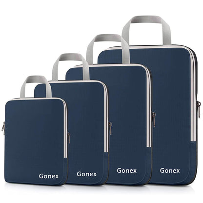 Gonex 10-Piece Compression Packing Cubes with Travel Organizer Set