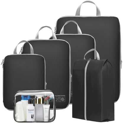 Cambond Compression Packing Cubes for Travel - Luggage Suitcase Organizer