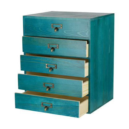 GoooodGIFT Wooden Drawers Large Wooden Box with Drawer, Black
