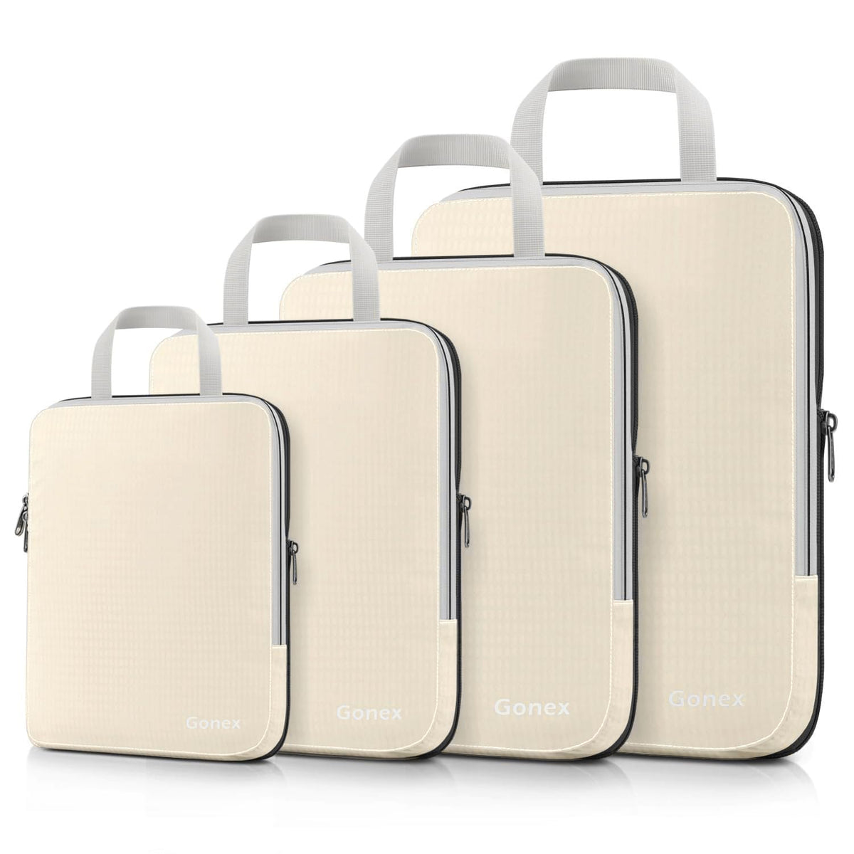 Gonex 10-Piece Compression Packing Cubes with Travel Organizer Set