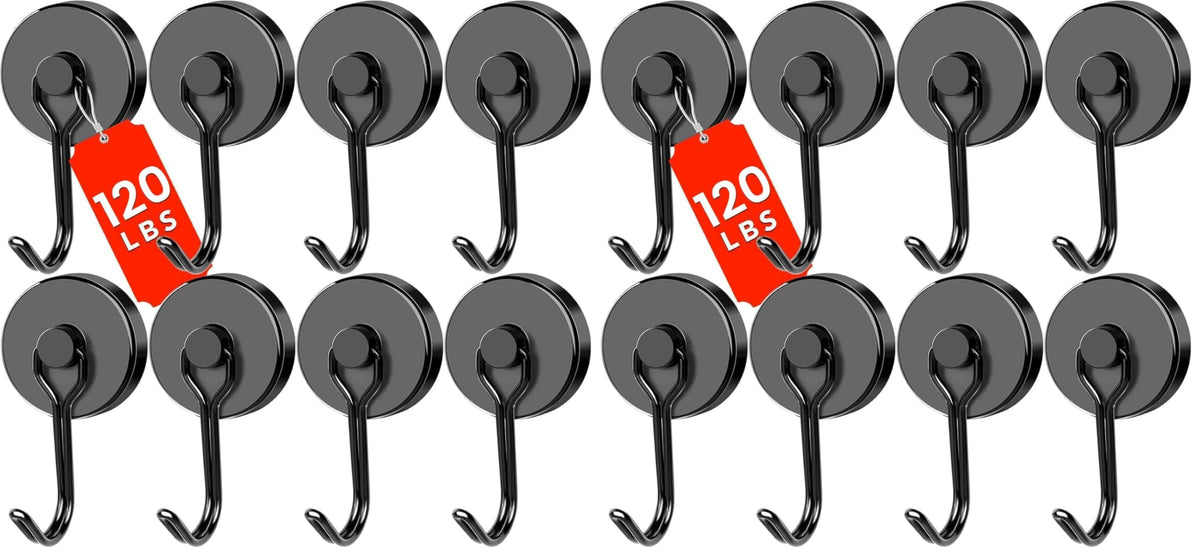 DIYMAG Magnetic Hooks,120LBS Heavy Duty 8 Pack 2026 Cruise Ship Essentials