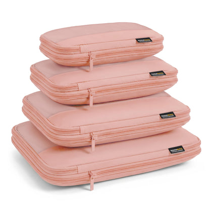 4 Piece Compression Packing Cubes for 3–7 Day Travel, Light Green