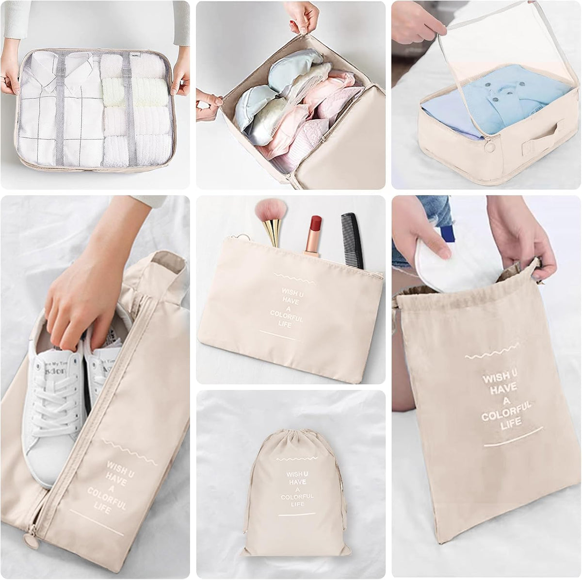 Packing Cubes for Travel 10 Set Luggage Organizer Bags