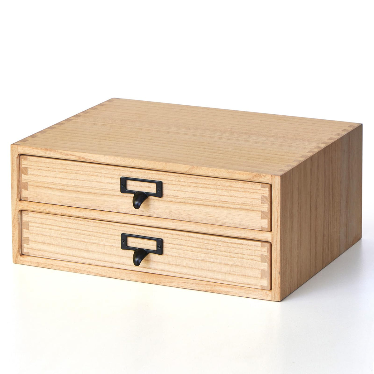KIRIGEN Wood Desk Organizer with 4 Drawers, Desktop Storage, Brown 34-DBR