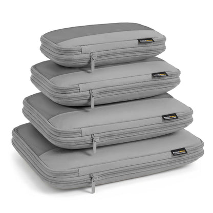 4 Piece Compression Packing Cubes for 3–7 Day Travel, Light Green