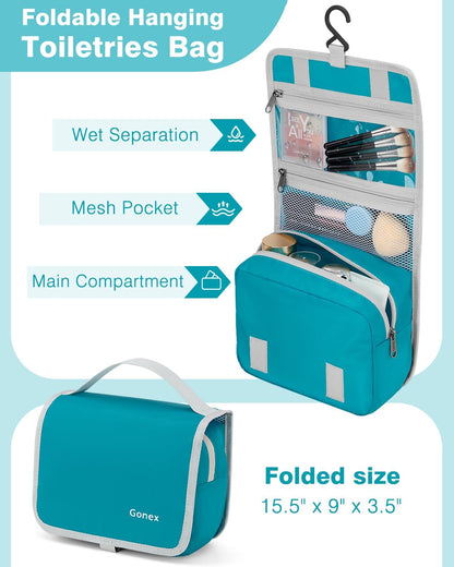 Gonex 10-Piece Compression Packing Cubes with Travel Organizer Set